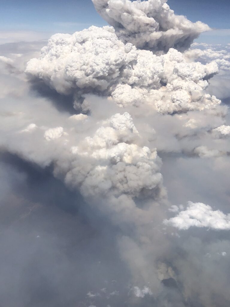 Canberra Bushfire: Images from Aircraft Passenger