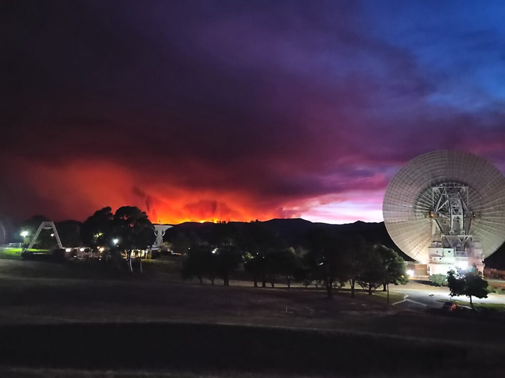 Fire Canberra Deep Space Centre